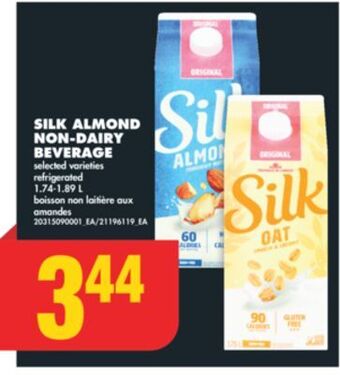 No Frills Silk almond non-dairy beverage, 1.74-1.89 l offer