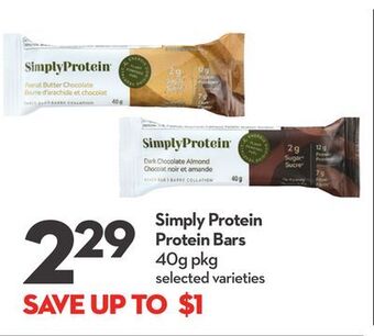 Longo's Simply protein protein bars offer