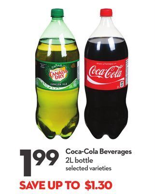 Longo's Coca-cola beverages offer