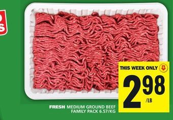 Food Basics Fresh medium ground beef offer