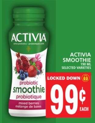 Food Basics Activia smoothie offer