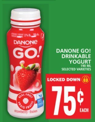 Food Basics Danone go! drinkable yogurt offer
