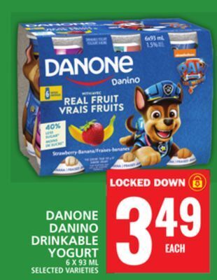 Food Basics Danone danino drinkable yogurt offer