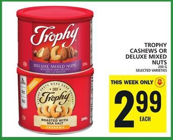 Food Basics Trophy cashews or deluxe mixed nuts offer