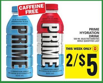 Food Basics Prime hydration drink offer