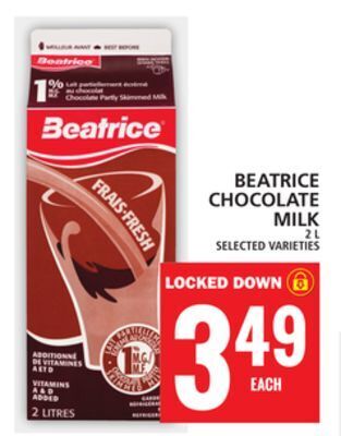 Food Basics Beatrice chocolate milk offer