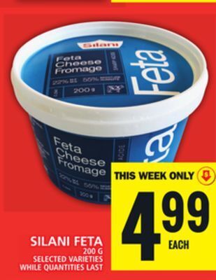 Food Basics Silani feta offer