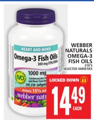 Food Basics Webber naturals omega-3 fish oils offer