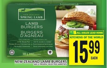 Food Basics New zealand lamb burgers offer