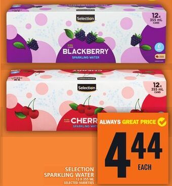 Food Basics Selection sparkling water offer