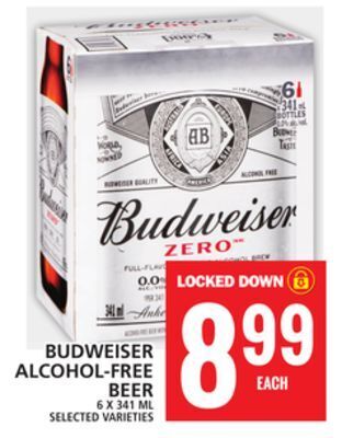Food Basics Budweiser alcohol-free beer offer