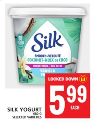 Food Basics Silk yogurt offer