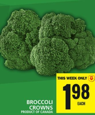 Food Basics Broccoli crowns offer