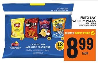 Food Basics Frito lay variety packs offer