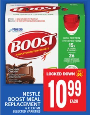 Food Basics Nestlé boost meal replacement offer
