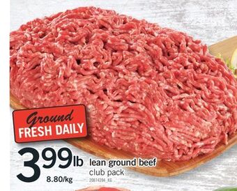 Fortinos Lean ground beef offer