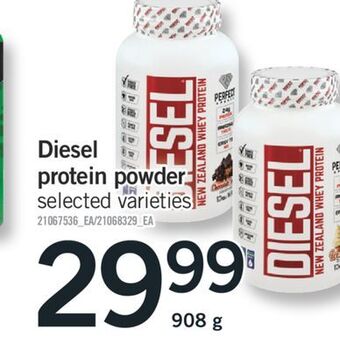 Fortinos Diesel protein powder offer