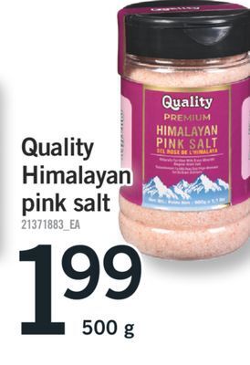 Fortinos Quality himalayan pink salt, 500 g offer