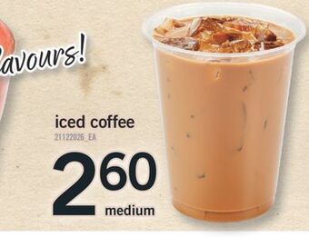 Fortinos Iced coffee offer