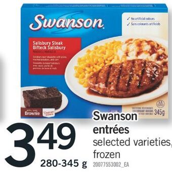 Fortinos Swanson entrées, 280-345 g offer