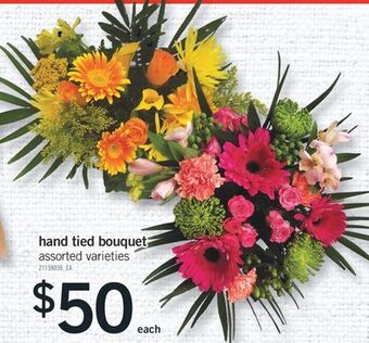 Fortinos Hand tied bouquet offer