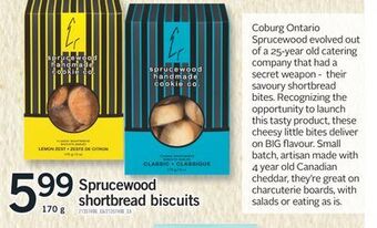 Fortinos Sprucewood shortbread biscuits, 170 g offer