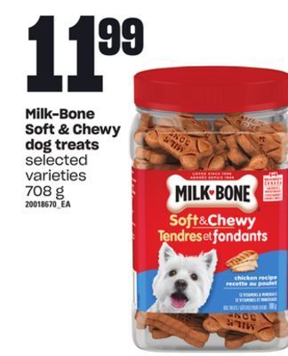 Loblaws Milk-bone soft & chewy dog treats, 708 g offer