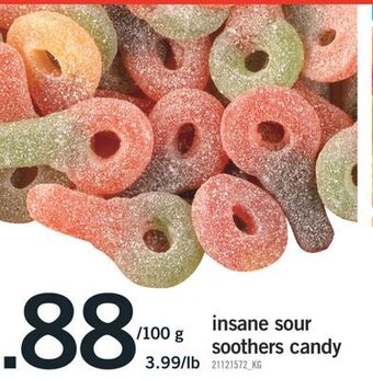 Fortinos Insane sour soothers candy offer