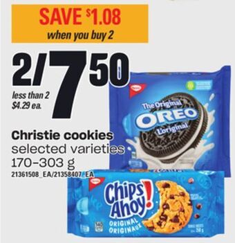 Loblaws Christie cookies, 170-303 g offer