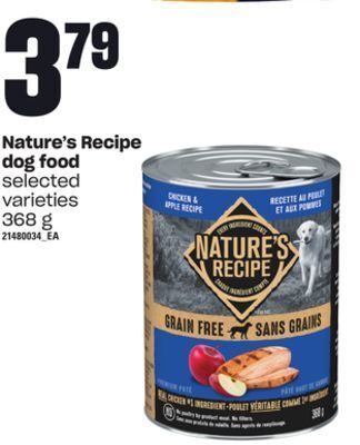 Loblaws Nature's recipe dog food, 368 g offer