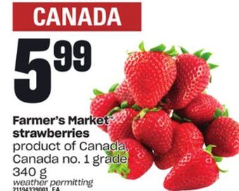 Loblaws Farmer's market™ strawberries, 340 g offer
