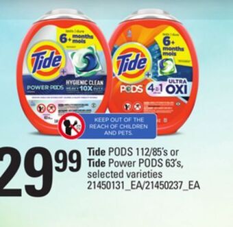 Loblaws Tide pods 112/85's or tide power pods 63's offer