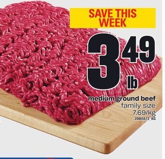 Independent Grocer Medium ground beef offer