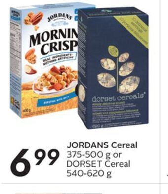 Sobeys Jordans cereal offer