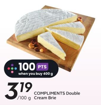 Sobeys Double cream brie offer