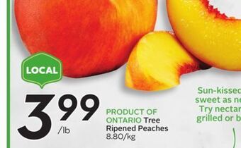 Sobeys Tree ripened peaches offer