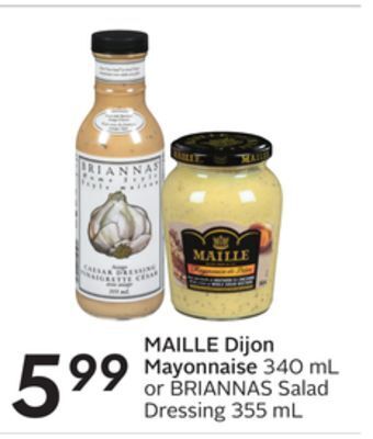 Sobeys Maille dijon mayonnaise offer