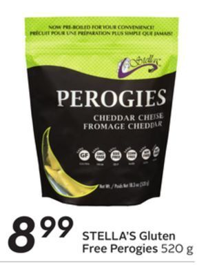 Sobeys Gluten free perogies offer