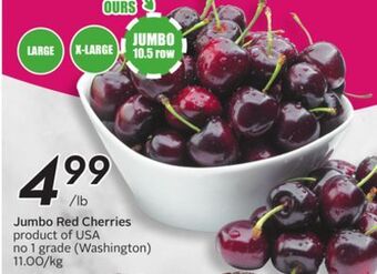 Sobeys Jumbo red cherries offer
