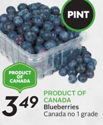 Sobeys Blueberries offer