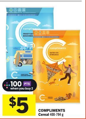 Foodland Compliments cereal 400-794 g offer