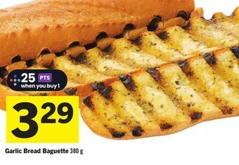 Foodland Garlic bread baguette 380 g offer