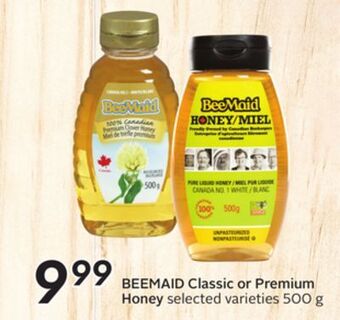 Sobeys Classic or premium honey offer
