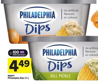 Foodland Kraft philadelphia dips 227 g offer