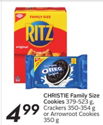 Sobeys Family size cookies offer