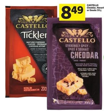 Foodland Castello cheddar, havarti or gouda 200 g offer