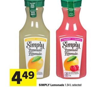 Foodland Simply lemonade 1.54 l selected offer