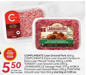 Sobeys Lean ground pork offer