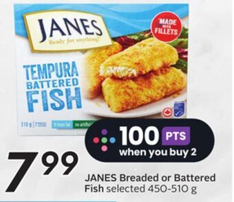 Sobeys Breaded or battered fish offer