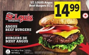 Foodland St. louis angus beef burgers 852 g offer